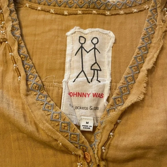 Johnny Was Boho Top. Size medium - Picture 4 of 12